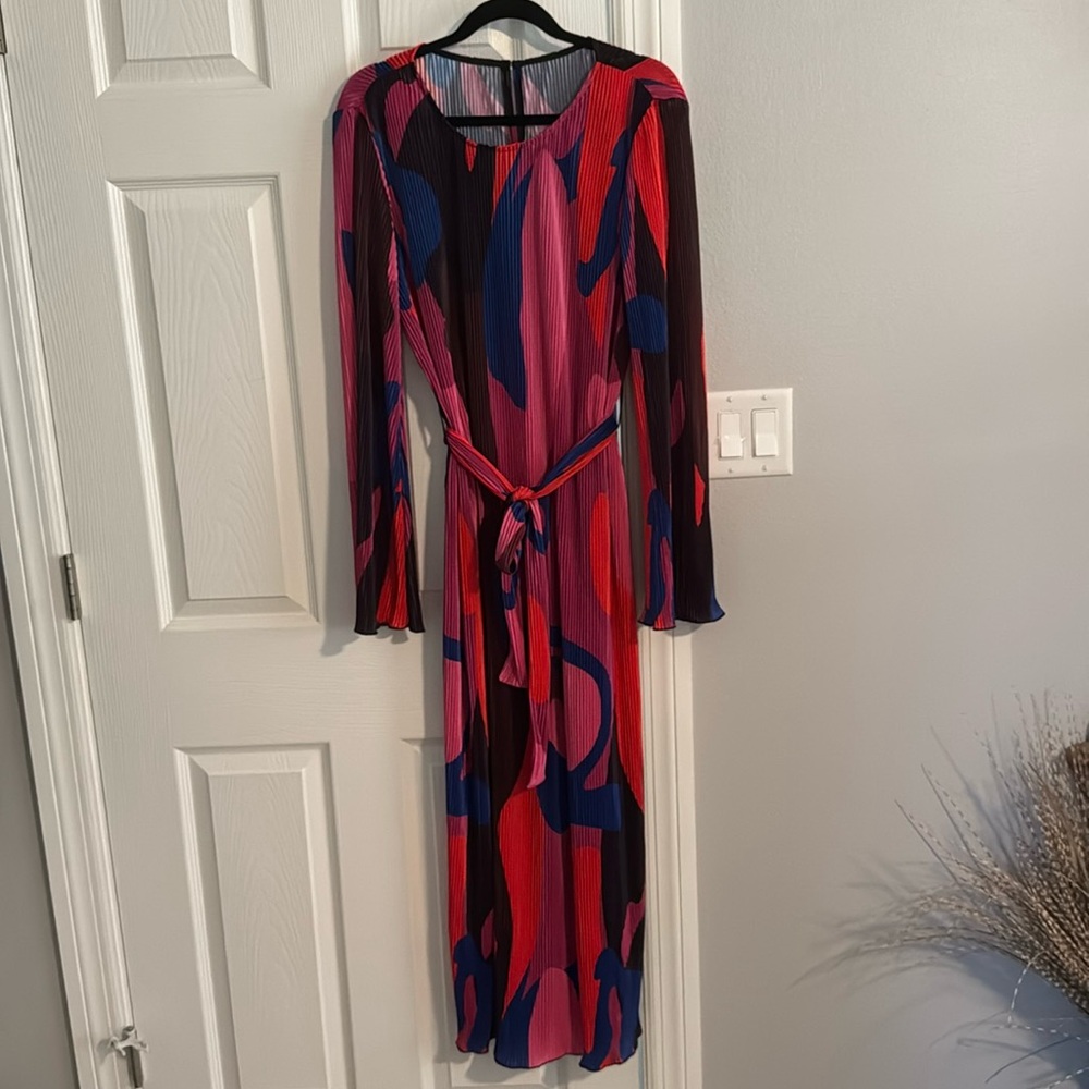Vibrant Belted Maxi Dress